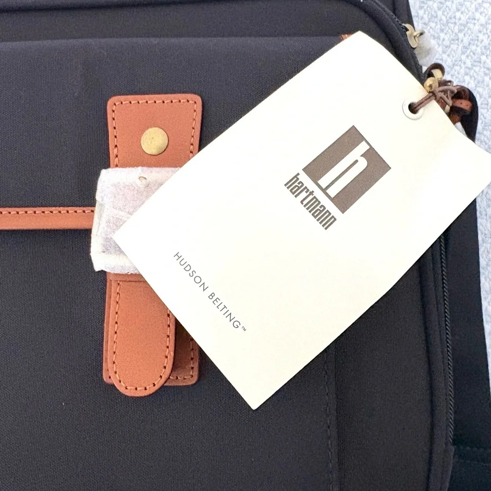 Hartmann New Men’s travel Crossbody Briefcase ( Hudson belting style)